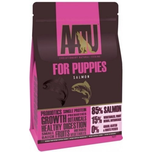 2x AATU Dog 85/15 Puppy Salmon 5kg