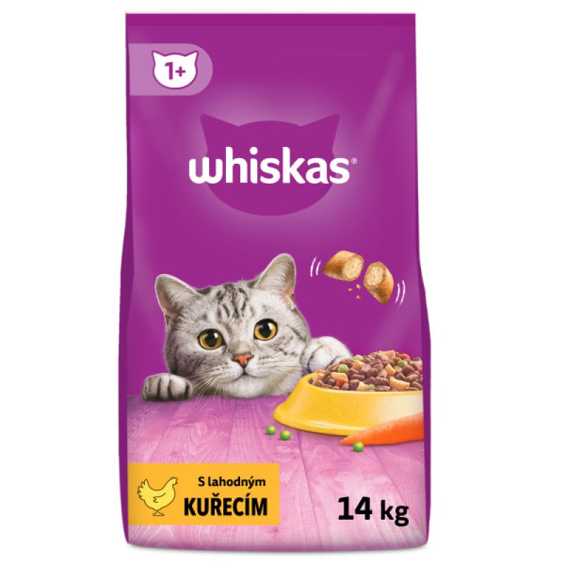 Whiskas Dry s kuřecím masem a játry 14kg