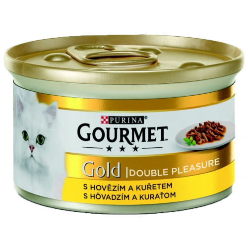 Gourmet Gold konz. kočka pašt. duš.hov.a kuře 85g (min. odběr 24 ks)