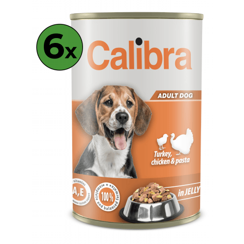 Calibra Dog konz.Turk,chick&pasta in jelly 6 x 1240g NEW