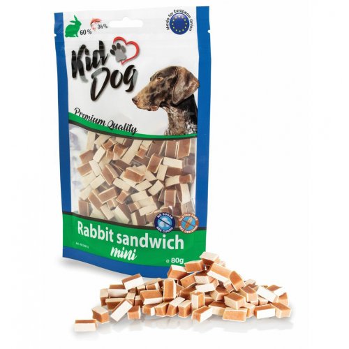 KIDDOG MINI králičí sendvič 80 g