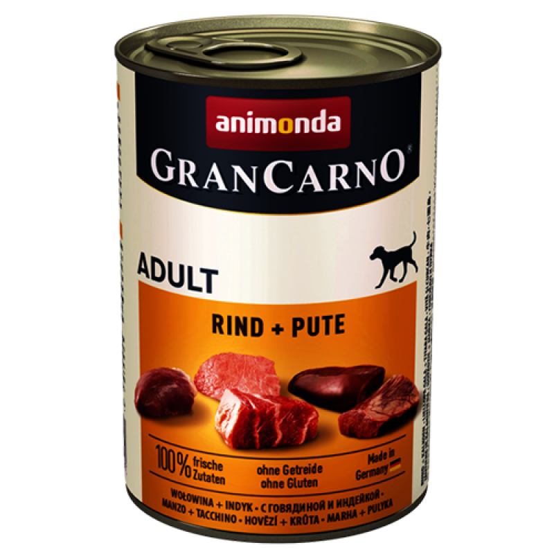 Animonda GRANCARNO konzerva ADULT hovězí/krůta 400g