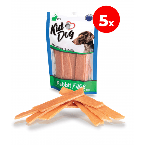 KIDDOG králičí filetované masíčko 5 x 80 g