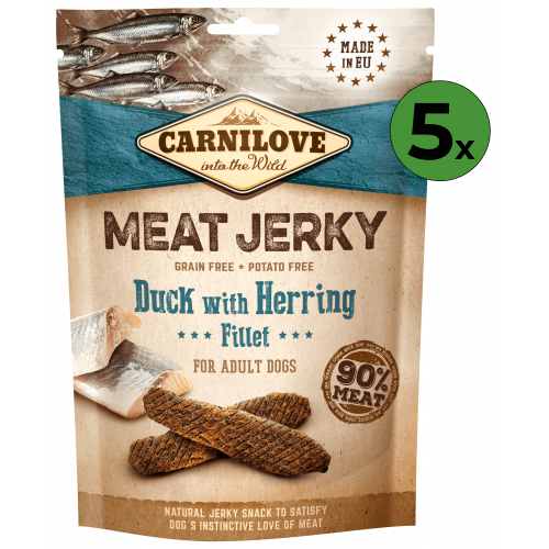 Carnilove Jerky Duck & Herring Fillet 5 x 100 g