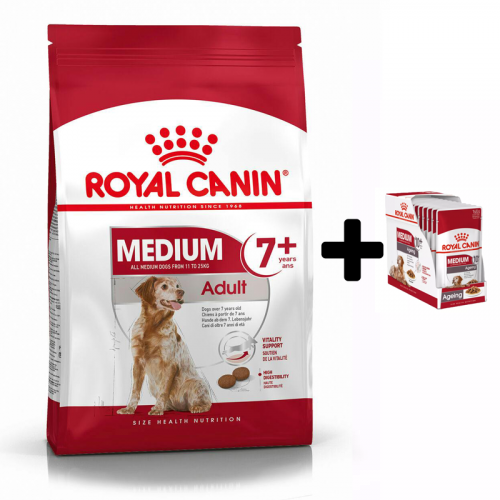 Royal Canin SHN MEDIUM ADULT 7+ 15 kg + DÁREK ZDARMA