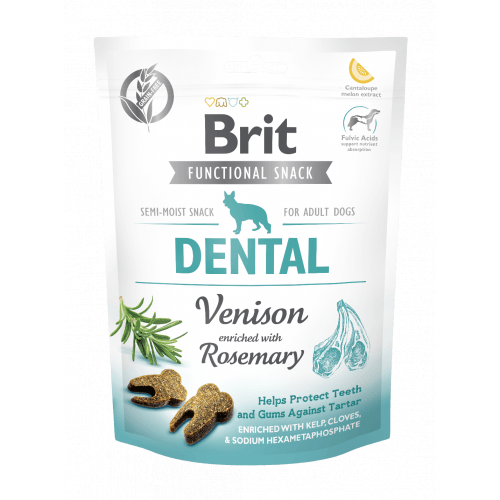 Brit Care Dog Functional Snack Dental Venison 150g (min. odběr 10 ks)