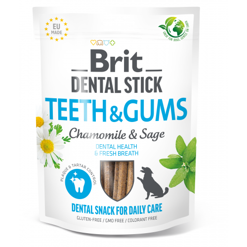 Brit Dental Stick Teeth & Gums with Chamomile & Sage 251 g