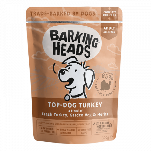 BARKING HEADS Top Dog Turkey kapsička 300g (min. odběr 10 ks)