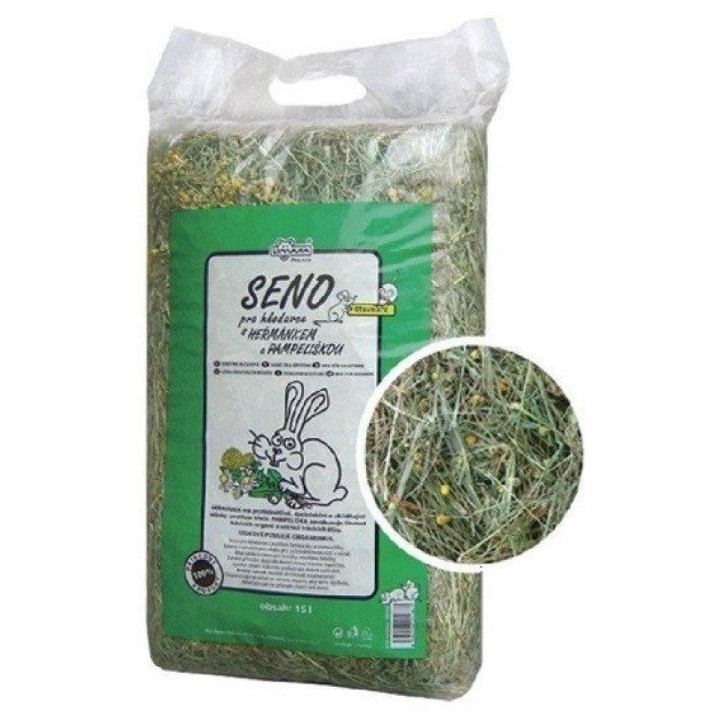 Seno s heřmánkem a pampeliškou LIMARA 15l/500g