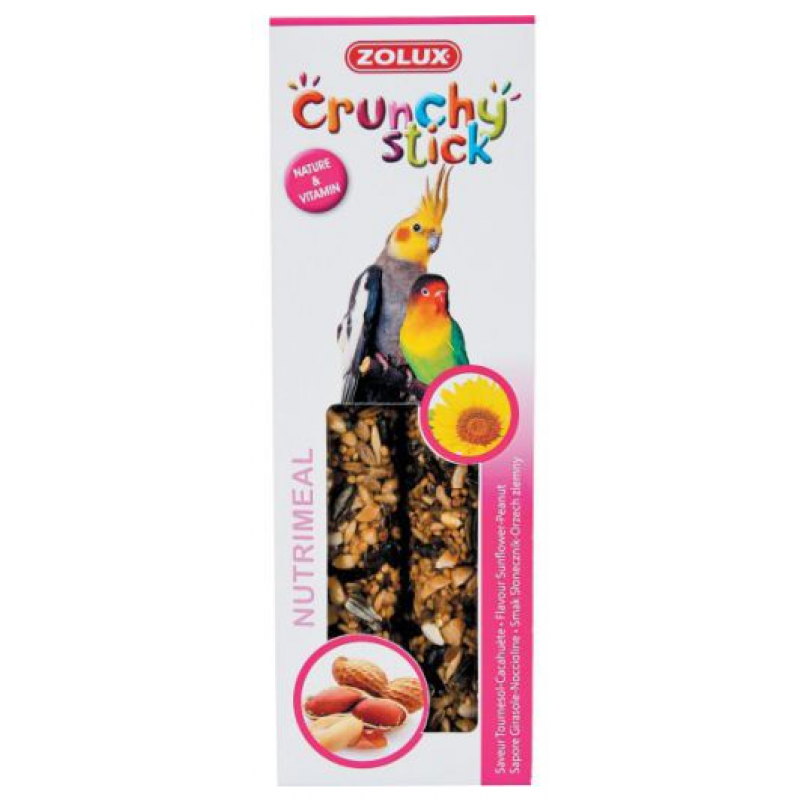 Crunchy Stick Large parakeet Slunečnice/Buráky 2ks Zol