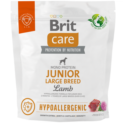 Brit Care Dog Hypoallergenic Junior Large Breed 1 kg NEW