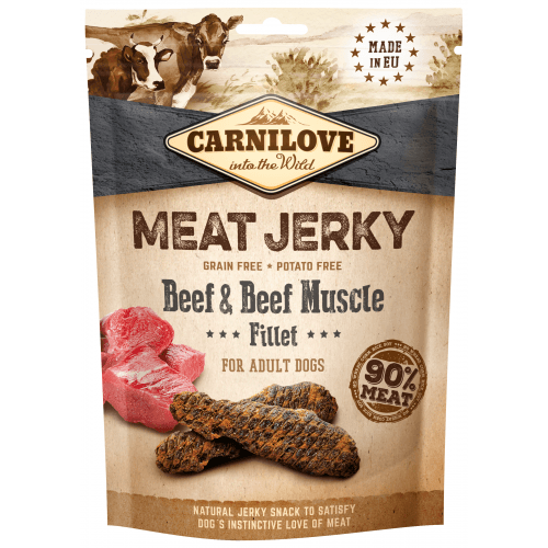 Carnilove Dog Jerky Beef with Beef Muscle Fillet 100g 