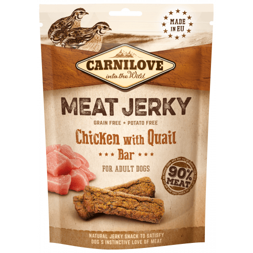 Carnilove Jerky Quail & Chicken Bar 100 g