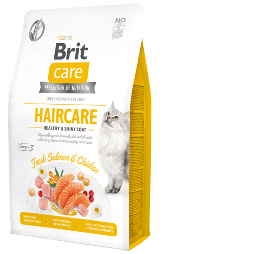 Brit Care Cat Grain-Free Haircare Healthy & Shiny Coat 2kg