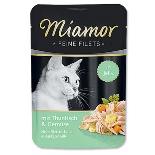 Miamor Cat Filet Jelly kapsa tuňák + zelenina 100g