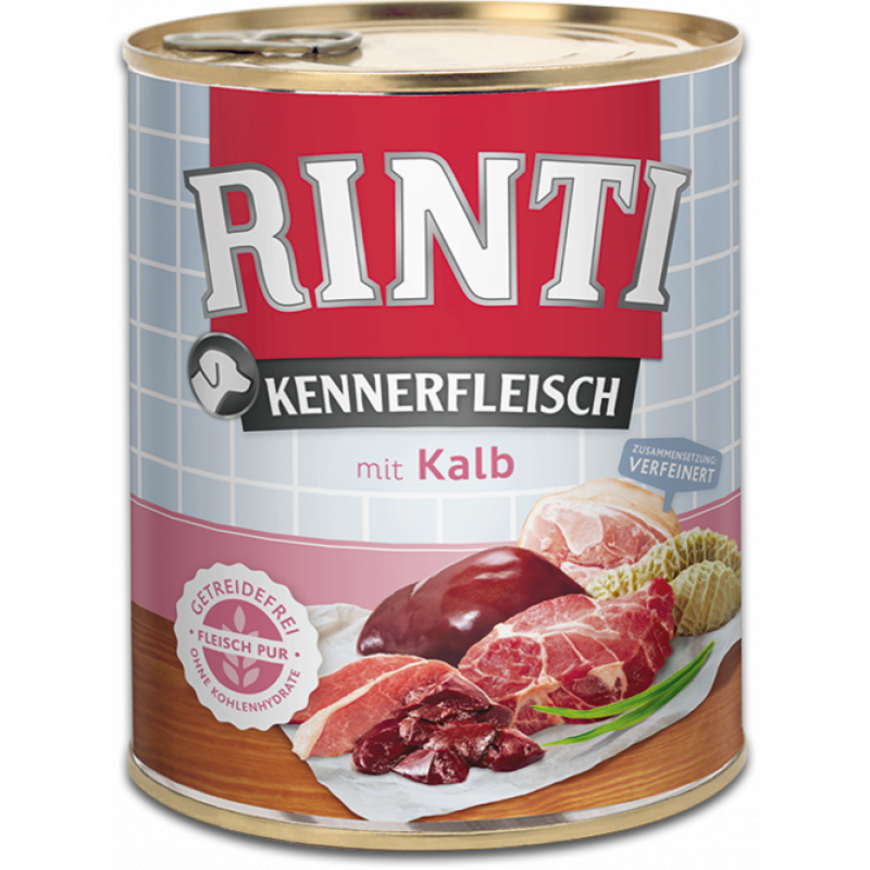 Rinti Dog Kennerfleisch konzerva telecí 800g