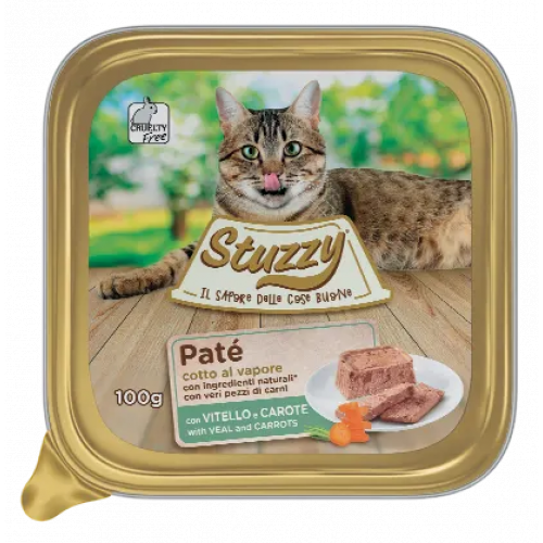 Stuzzy Cat vanička Adult Paté telecí/mrkev 100g