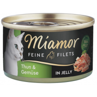 Miamor Cat Filet konzerva tuňák+zelenina v želé 100g