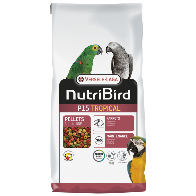 VL Nutribird P15 Tropical pro papoušky 10kg NEW
