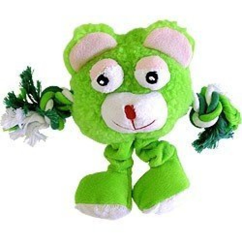 Hračka pes Monster Friend zelený plyš 21cm