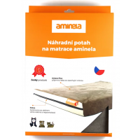 Potah na matraci Aminela - 120x80x10cm half and half (šedá/šedá)