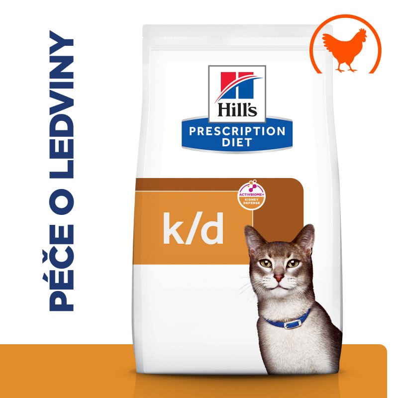 Hill's Prescription Diet k/d Péče o ledviny granule pro kočky 8 kg