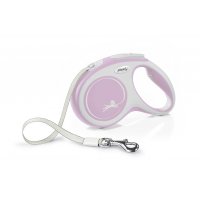 Vodítko FLEXI Comfort M pásek 5m/25kg růžová NEW