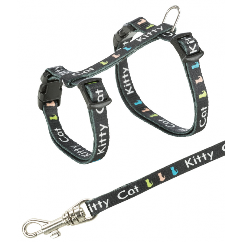 Postroj pro koťata KITTY CAT 21-33 cm/8 mm/1,20 m