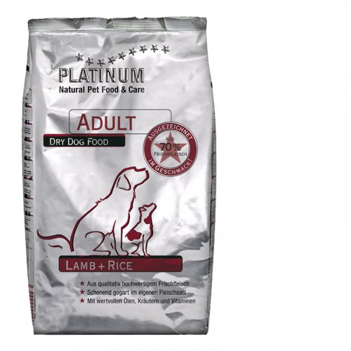 2x Platinum Adult Lamb & Rice 15kg