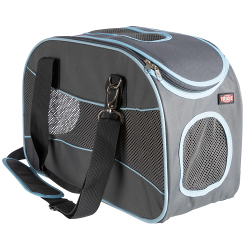 Transportní taška Alison, 20x29x43cm, šedá/modrá (max. 8kg)