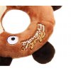 Hračka pes GiGwi Plush Friendz medvěd s gumovým kroužkem