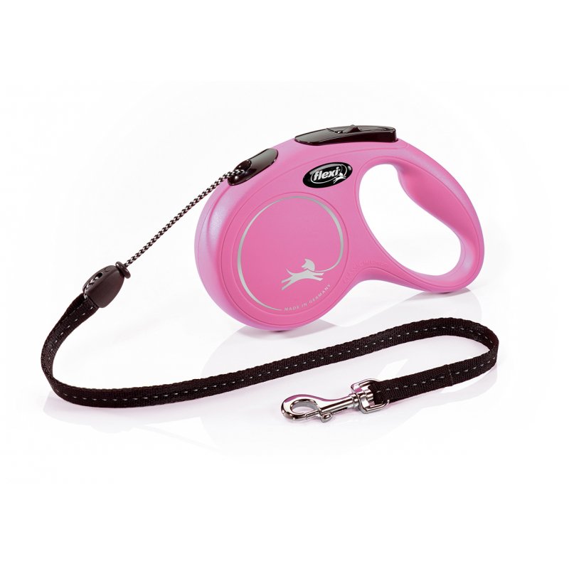 Vodítko FLEXI Classic NEW M lanko 5m/20kg růžová