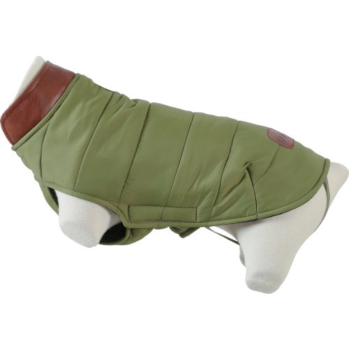 Obleček prošívaná bunda pro psy LONDON khaki 35cm Zolux