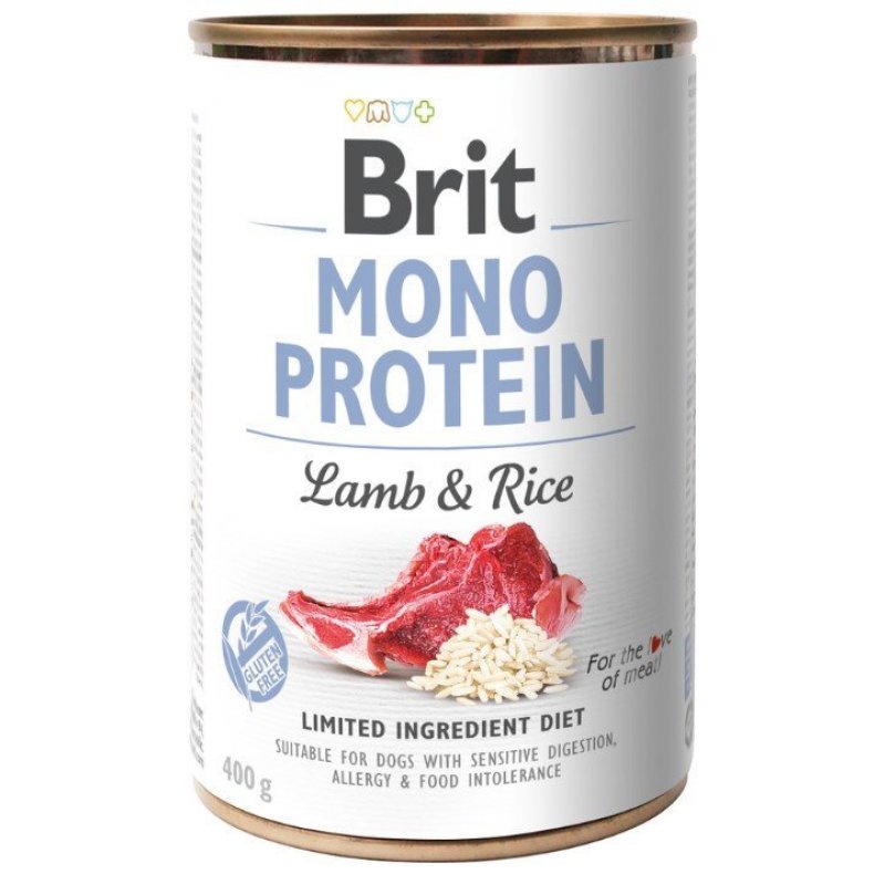 Brit Dog konz Mono Protein Lamb & Brown Rice 400g