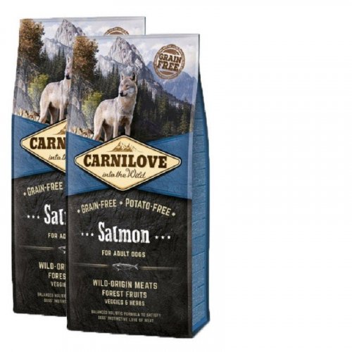 2 x Carnilove Dog Salmon for Adult 12kg