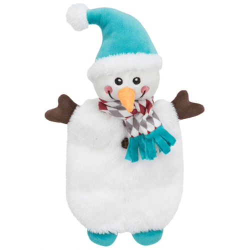 Xmas SNOWMAN, vánoční sněhulák, plyš bez výplně, 31 cm
