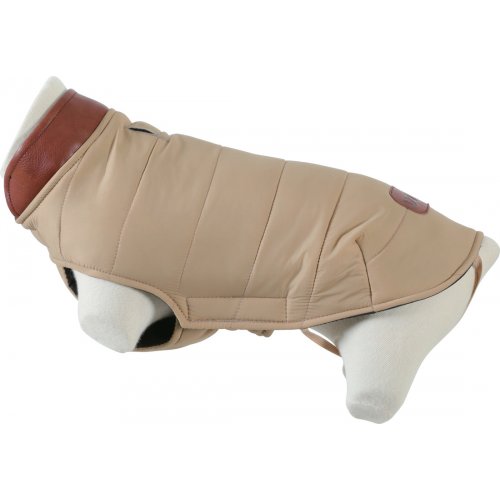 Obleček prošívaná bunda pro psy LONDON béžová 55cm Zolux