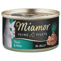 Miamor Cat Filet konzerva tuňák+rýže v želé 100g (min. odběr 24 ks)