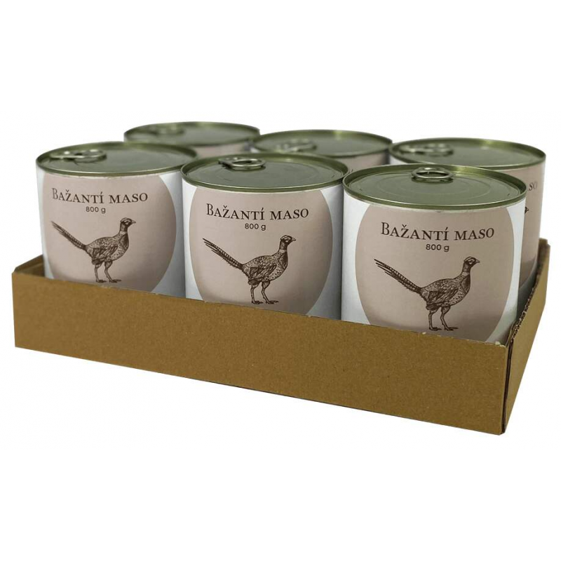 BOHEMIA Bažantí maso ve vlastní šťávě SIX PACK6x800g
