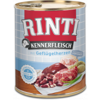 Rinti Dog Kennerfleisch konzerva drůbeží srdíčka 800g