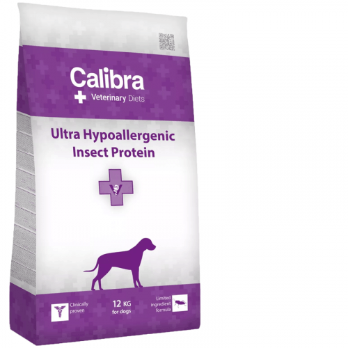 Calibra VD Dog Ultra-Hypoallergenic Insect NEW 12 kg