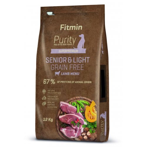 Fitmin Purity Grain Free Senior & Light Lamb 12kg VÝPRODEJ
