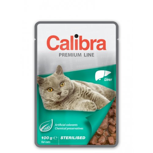 Calibra Cat  kapsa Premium Sterilised Liver 100g