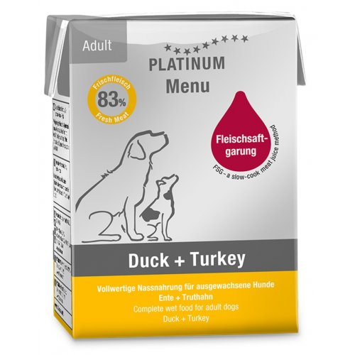 Platinum Menu Duck + Turkey - Kachna + Krocan 375 g