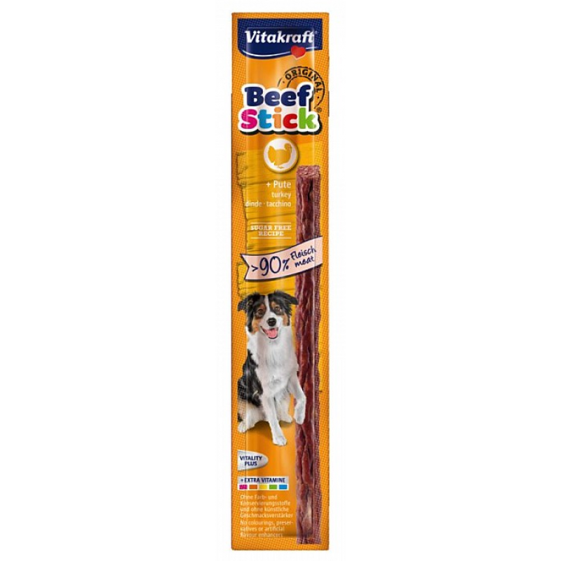 Vitakraft Dog pochoutka Beef Stick salami Turkey 1ks