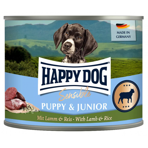 Happy Dog SENSIBLE Puppy Lamm - jehněčí 200 g