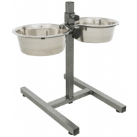Psí bar, výška 40cm, 2x miska 1,8l/20cm