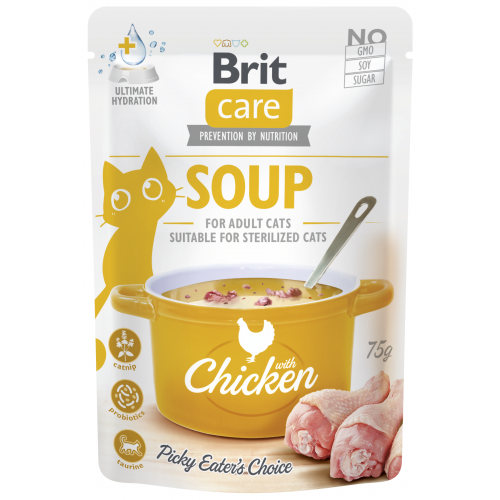 Brit Care Cat Soup with Chicken 75g 