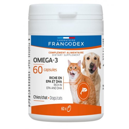 Francodex Omega-3 pro psy a kočky 60 tbl.