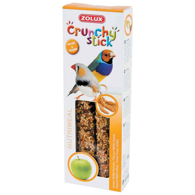Crunchy Stick Exotic Proso/Jablko 2ks Zolux